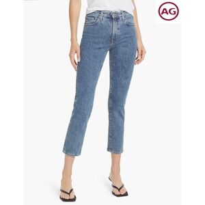 AG ADRIANO GOLDSCHMIED NWT ISABELLE 360° HIGH-RISE STRAIGHT CROP HYBRID JEAN. 28